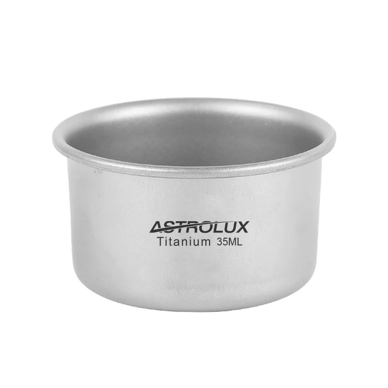 (image for) Astrolux® Ti-C1 Titanium Cup Titanium Tea Cup Outdoor Camping Tableware Drinking Mug Picnic Daily Drinkware Home Use Outdoor Backpacking Hiking