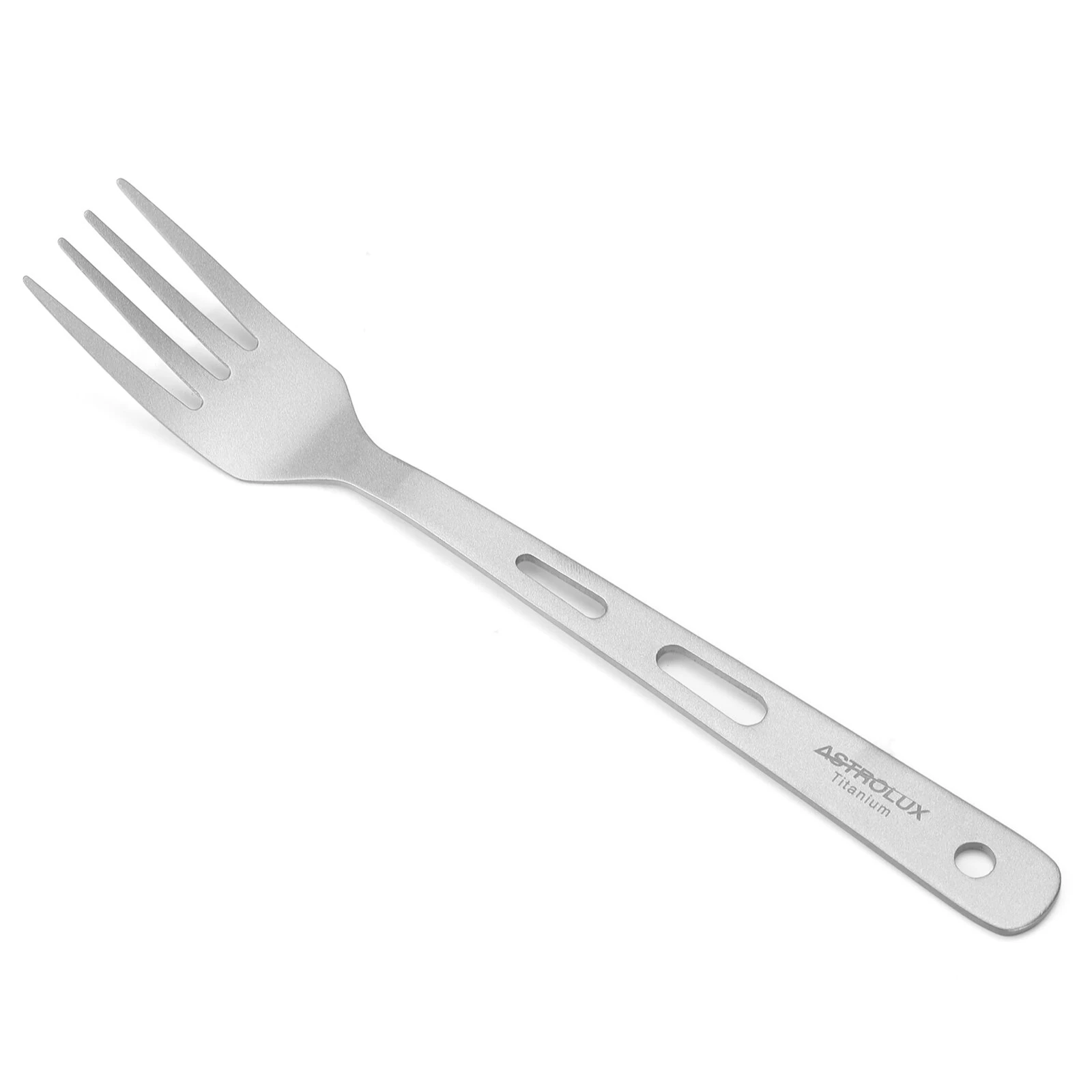 (image for) Astrolux® Ti-FS1 Titanium Flatware Set Titanium Flatware Knife Fork Spoon Set Lightweight Ti Camping Utility Cutlery Set with Carrying Bag for Traveling Picnic Hiking