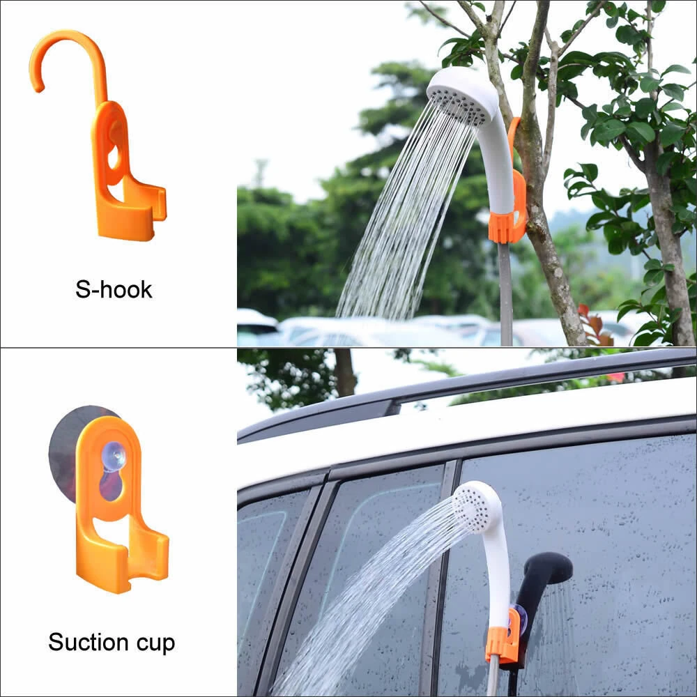 (image for) IPRee Portable Outdoor Electric Shower Pump for Camping Hiking Shower Bathing Equipment with USB Rechargeable for Camping Shower