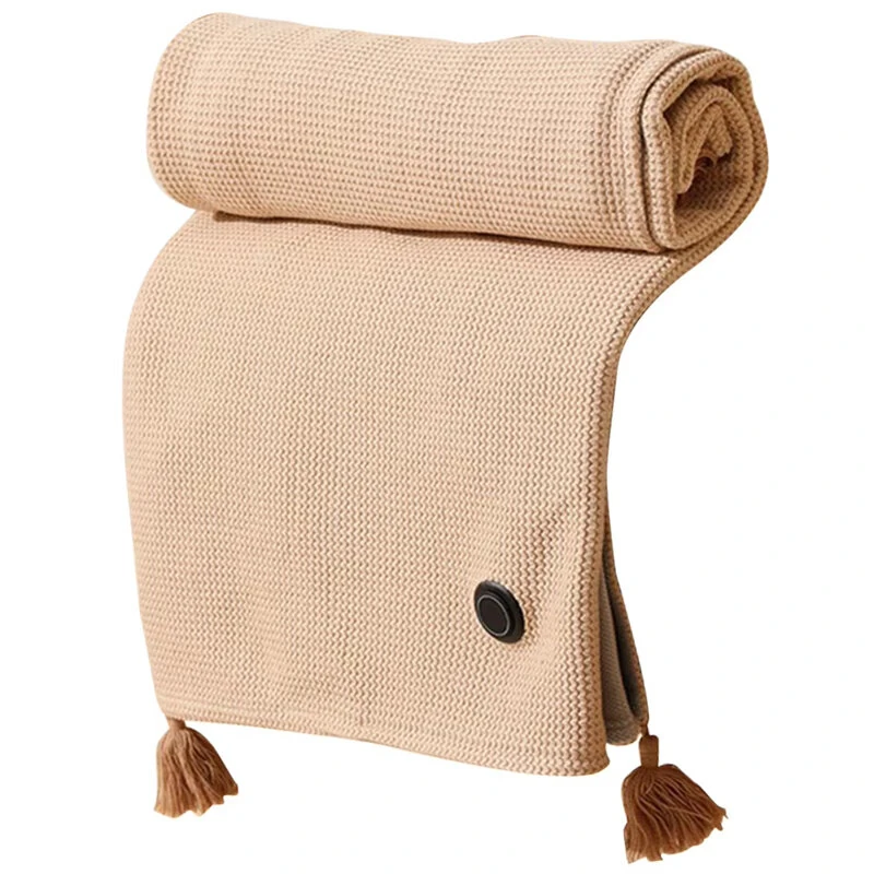 (image for) TENGOO Electric Heating Shawl USB Charging Warm Blanket Portable Outdoor Camping Thermostatic Single Quilt 150*80CM Mattress Office Sleeping Cover Nap